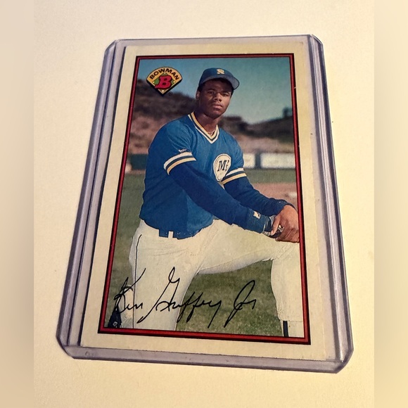 Ken Griffey Jr. RC Rookie 1989 Bowman Baseball Card # 220 Vintage Collectible